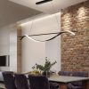 Adjustable Modern 3 Color Changeable Pendant LED Hanging Light + Remote - 1 Meter - 36W - Black